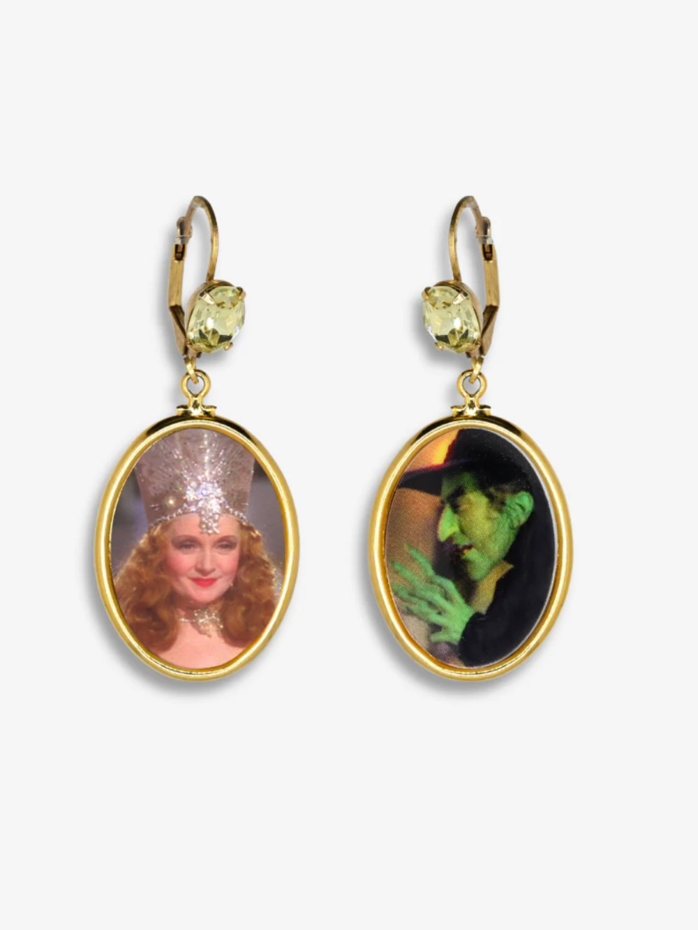 Tarina Tarantino Wizard of Oz Glinda and Wicked Witch Earrings